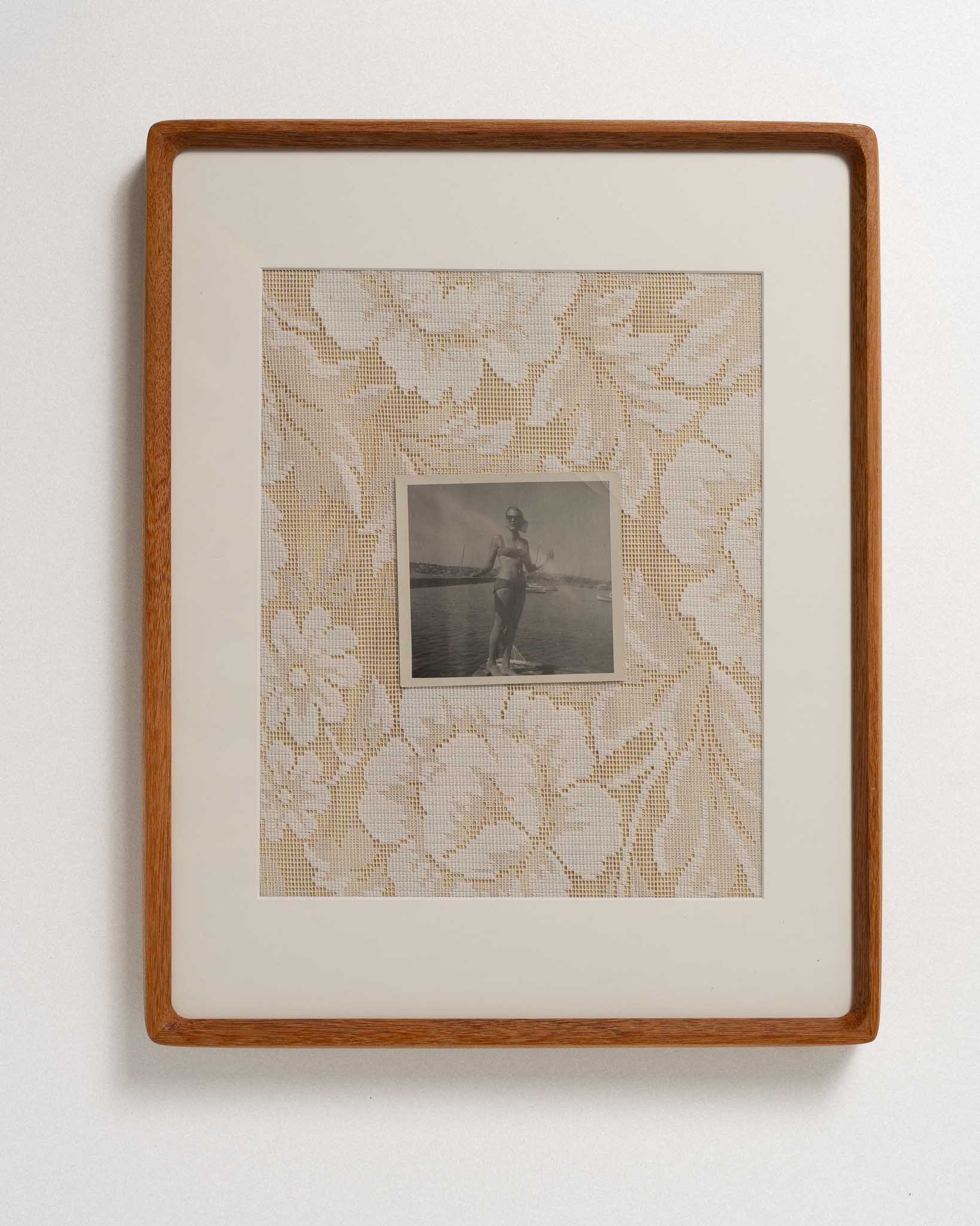 Mid-Century Style Teak Gallery Frame